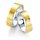 Breuning - Eheringe bicolor Weißgold/Gelbgold mit Diamant - 48/05263,48/05264