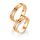 Breuning - Eheringe einfarbig 375er Rotgold mit Diamant - 48/05257,48/05258