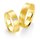Breuning - Eheringe einfarbig 375er Gelbgold mit Diamant - 48/05251,48/05252