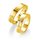 Breuning - Eheringe einfarbig 375er Gelbgold mit Diamant - 48/05249,48/05250
