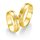 Breuning - Eheringe einfarbig 375er Gelbgold mit Diamant - 48/05203,48/05204
