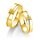 Breuning - Eheringe einfarbig 375er Gelbgold mit Diamant - 48/05201,48/05202