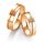 Breuning - Eheringe einfarbig 375er Rotgold mit Diamant - 48/05201,48/05202