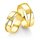 Breuning - Eheringe einfarbig 375er Gelbgold mit Diamant - 48/05209,48/05210