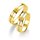 Breuning - Eheringe einfarbig Gelbgold mit Diamant - 48/05215,48/05216