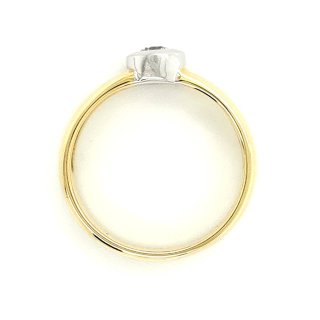 Verlobungsring Antragsring Echt Weiß Gold 585 Solitär Ring Brillant 0,20 ct w/si 